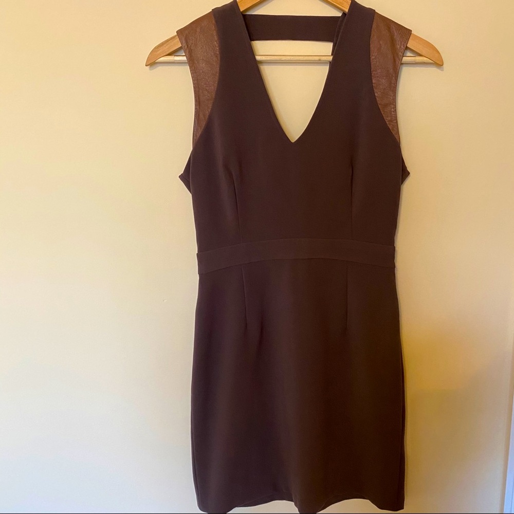 BB Dakota Purple Open Back Leather Trim Mini